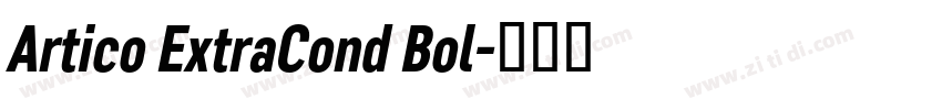 Artico ExtraCond Bol字体转换